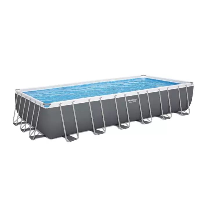 Каркасный бассейн Power Steel 732х366х132см, 30045л, песч.фил.-нас. 5678л/ч, лестн., тент, попл.-доз, Bestway, 56475 BW