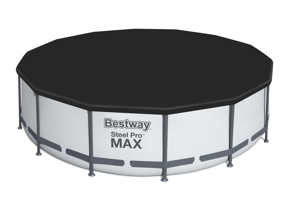Каркасный бассейн Steel Pro Max 427х107см, 13030л, фил.-насос 3028л/ч, лестница, тент, Bestway, 56950 BW