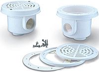 Донный слив круглый из ABS-пластика 1 1/2"М бет.бас (A008)