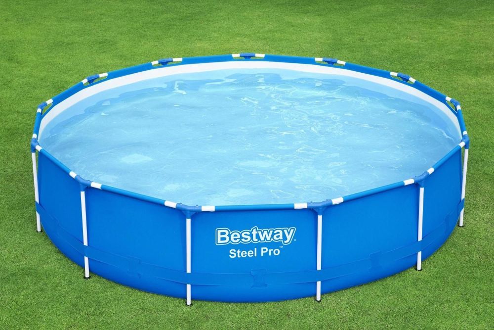 Каркасный бассейн Steel Pro 396х84см, 8680л, фил.-насос 2006л/ч, Bestway, 5612E BW