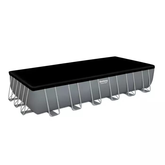 Каркасный бассейн Power Steel 732х366х132см, 30045л, песч.фил.-нас. 5678л/ч, лестн., тент, попл.-доз, Bestway, 56475 BW