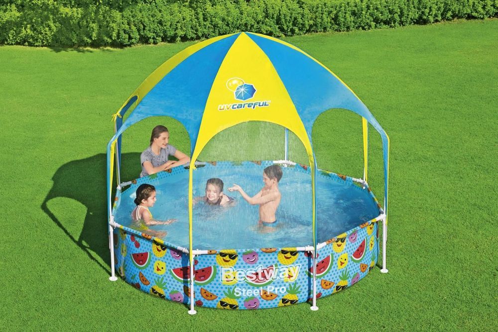 Каркасный бассейн My First Pool 244х51см с навесом, 1688л, Bestway, 56432 BW