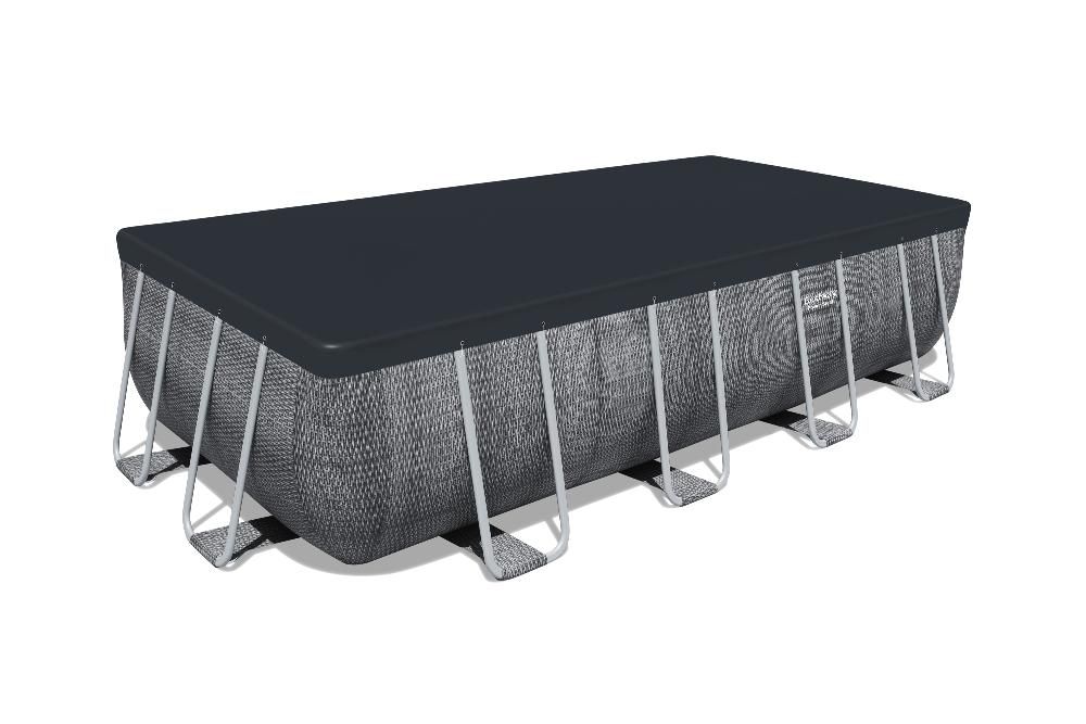 Каркасный бассейн Power Steel 549х274х122см, 14812л, фил.-насос 5678л/ч, лестница, тент, попл.-доз., Bestway, 56998 BW