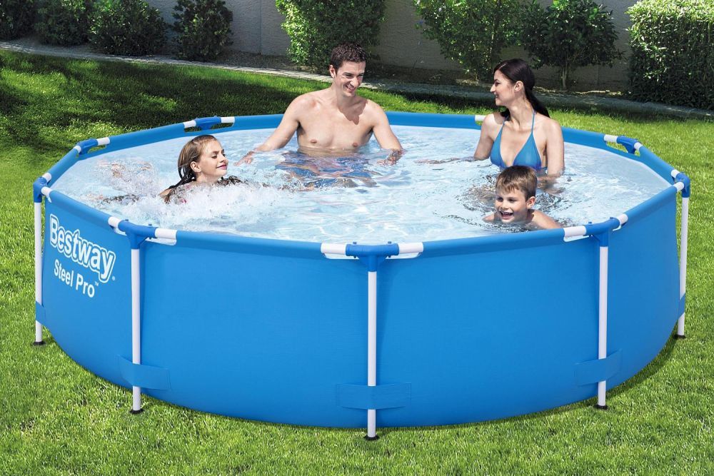 Каркасный бассейн Steel Pro 305х76см, 4678л, фил.-насос 1249л/ч, Bestway, 56679 BW