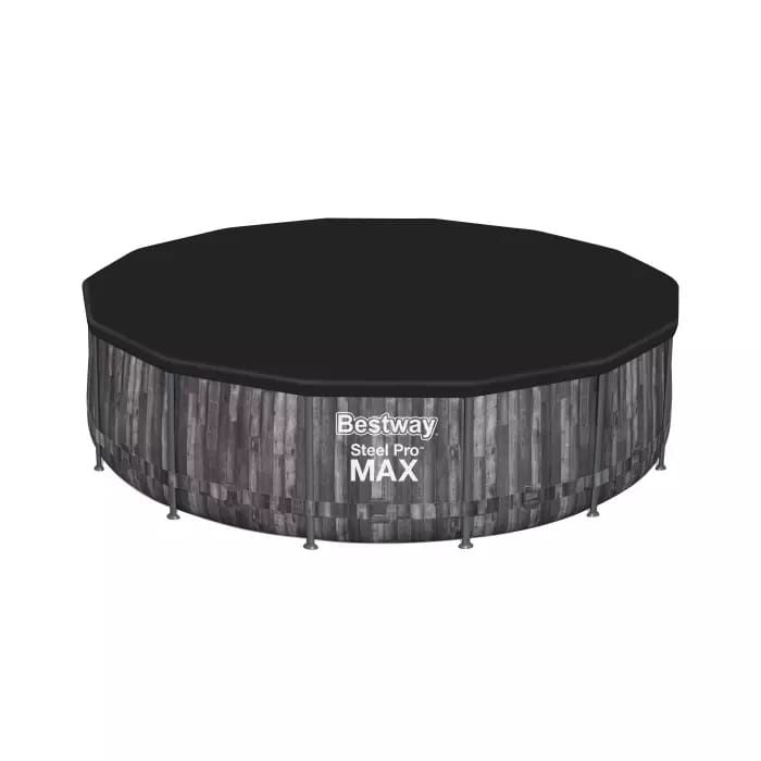 Каркасный бассейн Steel Pro Max 427х107см, 13030л, фил.-насос 3028л/ч, лестница, тент, Bestway, 5614Z BW