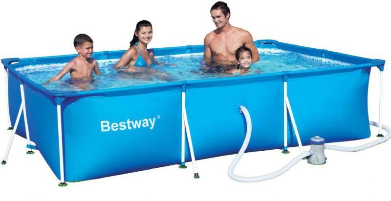 Детский каркасный прямоугольный бассейн 300х201х66 см, 3300л, Bestway, 56413 BW