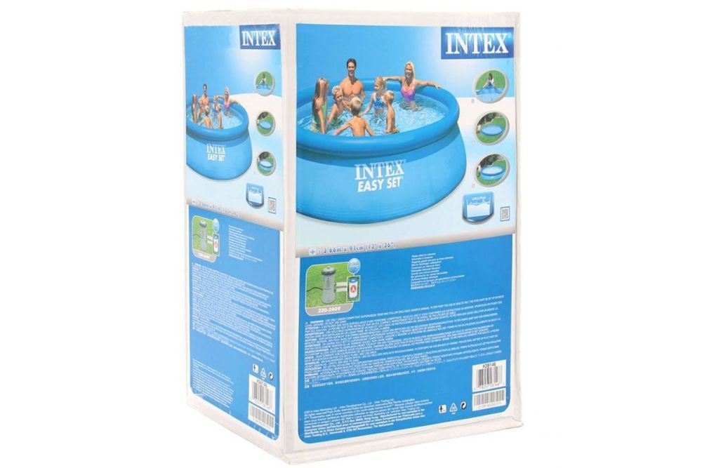 Бассейн Easy Set 396х84см, 7290л, фил.-насос 2006л/ч, Intex, 28142