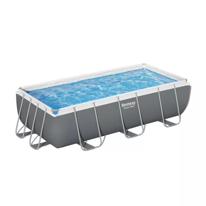 Каркасный бассейн Power Steel 404х201х100см, 6478л, фил.-насос 2006л/ч, лестница, попл.-дозатор, Bestway, 56441 BW