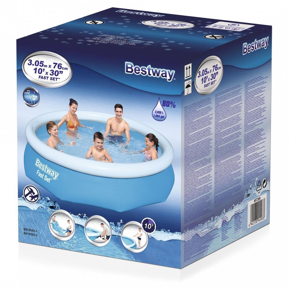 Бассейн Fast Set 305х76см, 3800л, Bestway, 57266 BW