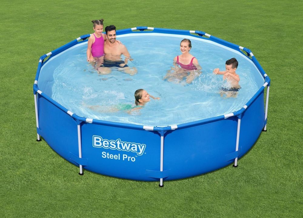 Каркасный бассейн Steel Pro 305х76см, 4678л, фил.-насос 1249л/ч, Bestway, 56679 BW