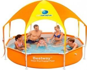Каркасный бассейн с навесом 244х51см, 1688л, Bestway, 56193 BW
