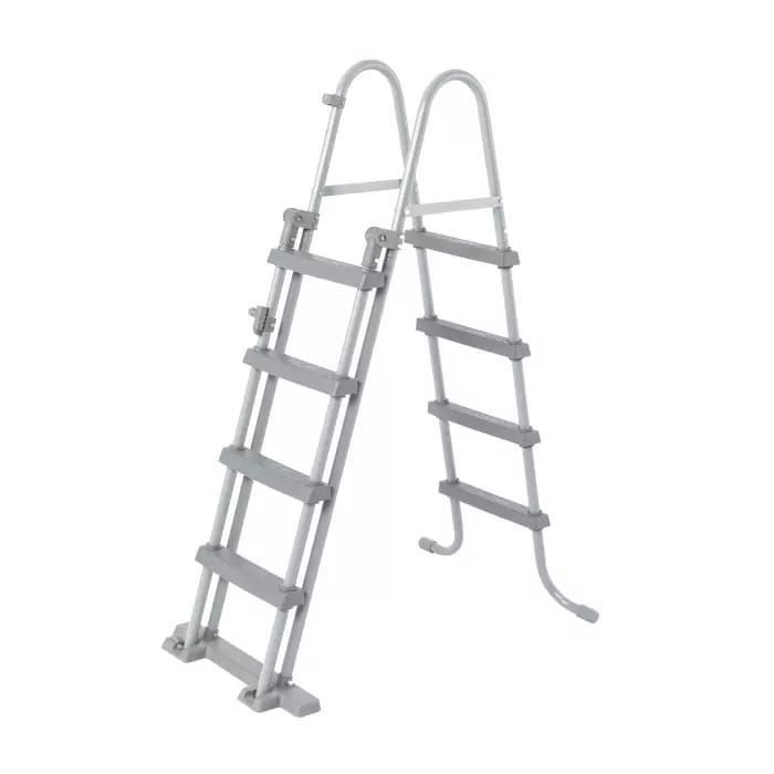 Каркасный бассейн Power Steel 488х244х122см, 11532л, фил.-насос 3028л/ч, лестница, тент, попл.-доз., Bestway, 56996 BW