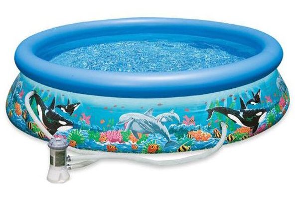 Бассейн Easy Set, 305х76см, "Океанский Риф", 3853л, фильтр-насос 1250л/ч, Intex, 28126