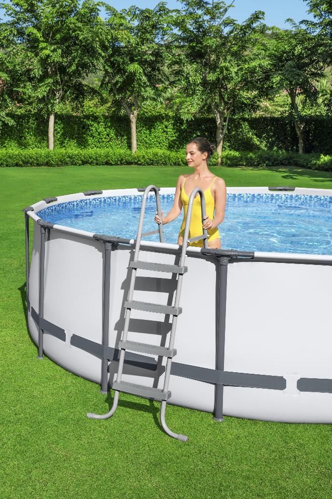 Каркасный бассейн Steel Pro Max 549х122см, 23062л, фил.-насос 5678л/ч, лестница, тент, Bestway, 56462 BW