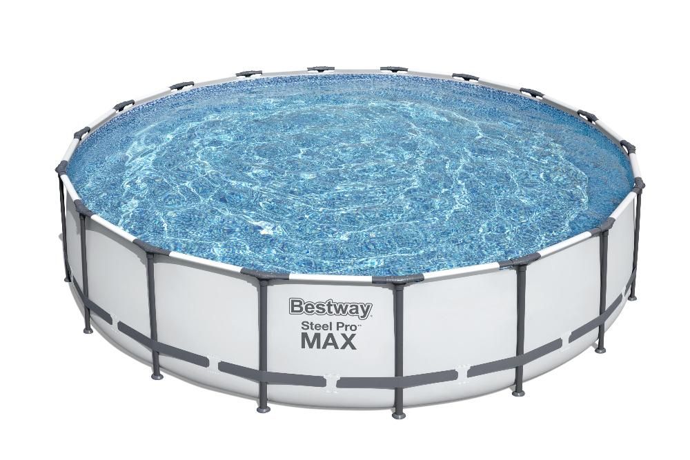 Каркасный бассейн Steel Pro Max 549х122см, 23062л, фил.-насос 5678л/ч, лестница, тент, Bestway, 56462 BW