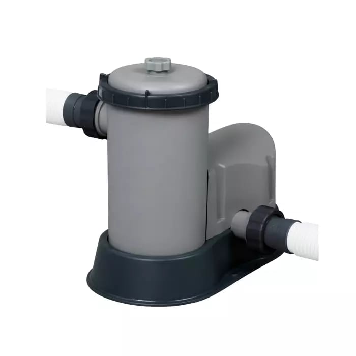 Каркасный бассейн Power Steel 549х274х122см, 13430л, фил.-насос 5678л/ч, лестница, тент, попл.-доз., Bestway, 56710 BW